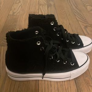 Custom Converse high tops - worn one time!